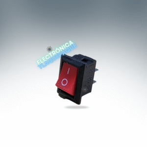 SBMR#01 SWITCH BALANCIN MINI, 3A-250V / 6A-125V, ROJO / MODELO SBMR#01