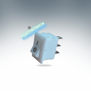 SBMW#03 SWITCH BALANCIN MINI, BLANCO, 3 PIN / 6A-250V - 10A - 125V / MODELO SBMW#03