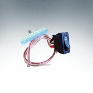 SBMC#05 SWITCH BALANCIN MINI DELGADO con CABLE, 12(4)A 125/250V / NEGRO / 2PIN / MODELO SBMC#05