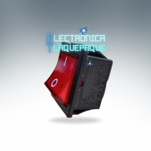 SBJ6#50 SWITCH BALANCIN / JUMBO / 6 PIN / PILOTO / 16A-30A-250V/ ROJO / MODELO SBJ6#50