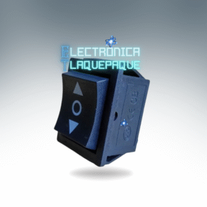 SBJDP#53 SWITCH BALANCIN / JUMBO / DOBLE POSICIÓN / 6 PIN / PILOTO / 16A-250V-20A-125V / NEGRO / MODELO SBJDP#53