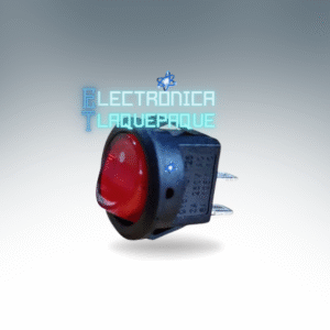 SBM2#65 SWITCH BALANCIN MINI / 2 PIN / REDONDO / 3A-250V / 16A-125V / ROJO / MODELO SBM2#65