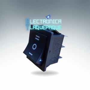 SBJP#55 SWITCH BALANCIN / JUMBO / ON-OFF-ON / 6 PIN / 16A-250V / 20A – 125V / 25A - 48V / NEGRO / MODELO SBJP#55