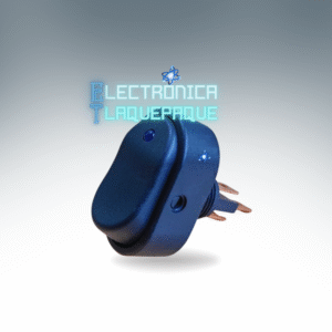 SBO3#69 SWITCH BALANCIN OVALADO / 3 PIN / PILOTO AZUL / 30A-12V / COLOR GRIS / MODELO SBO3#69