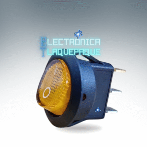 SBP3#78 SWITCH BALANCIN / PILOTO / 3 PIN / REDONDO / 20A - 12V DC/ AMBAR / MODELO SBP3#78