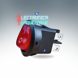 SBP4#84A SWITCH BALANCIN REDONDO / PILOTO / 4 PIN / REDONDO / 6A – 250V-AC / ROJO / MODELO SBP3#84A