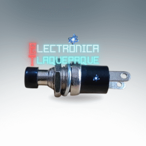 SWP2#86 SWITCH tipo PUSH / METÁLICO / NORMALMENTE ABIERTO / 2 PIN /  3A - 125V  1A - 250V / NEGRO /  MODELO SWP2#86