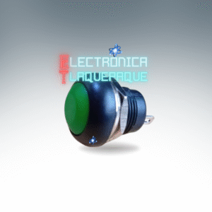 SWP2#100 SWITCH tipo PUSH / NORMALMENTE ABIERTO / 2 PIN / 1A – 250V / VERDE / MODELO SWP2#100