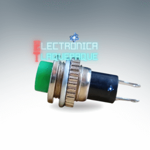 SWP2#93 SWITCH tipo PUSH / METÁLICO / NORMALMENTE ABIERTO / 2 PIN / 3A – 125V / 1,5A – 250V / VERDE / MODELO SWP2#93