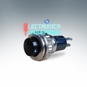 SWP2#94 SWITCH tipo PUSH / METÁLICO / NORMALMENTE ABIERTO / 2 PIN / 3A – 125V / 1,5A – 250V / NEGRO / MODELO SWP2#94