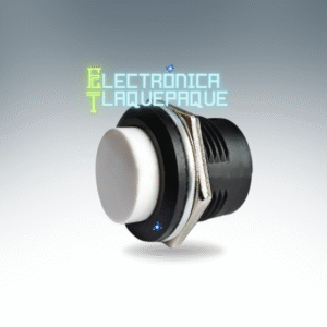 SWPR2#109 SWITCH tipo PUSH / REDONDO / MOMENTANEO / 3A - 250VAC / BLANCO / MODELO. SWPR2#109