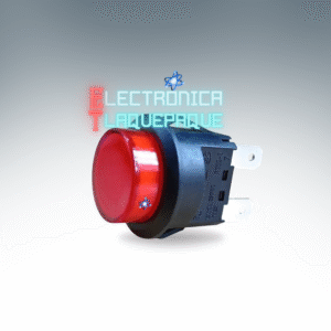 SWP4#90A SWITCH tipo PUSH / PILOTO / 4 PIN / NORMALMENTE ABIERTO / 10A – 250 / ROJO / MODELO SWP4#90A