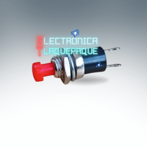 SWP2#87 SWITCH tipo PUSH / METÁLICO / NORMALMENTE ABIERTO / 2 PIN / 3A – 125V 1A – 250V / ROJO / MODELO SWP2#87