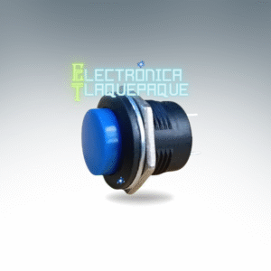 SWPR2#109BA SWITCH tipo PUSH / REDONDO / MOMENTANEO / 3A – 250VAC / AZUL / MODELO. SWPR2#109B