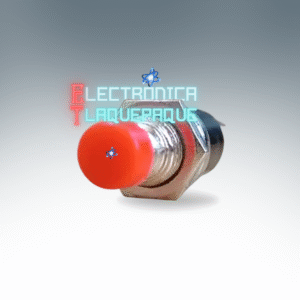 SWP2#88 SWITCH tipo PUSH / METÁLICO / NORMALMENTE ABIERTO / 2 PIN / 3A – 125V / 1A – 250V / ROJO / MODELO SWP2#88