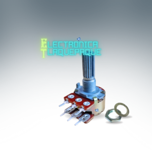 POTENCIÓMETRO B10K, LINEAL, DOBLE, sin SWITCH / MODELO. PODOB10K