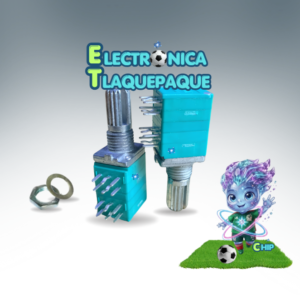 POTENCIOMETRO DOBLE, RK097, 12 PINES, B50K, ASTRIADO / MODELO. PTDOVR50K