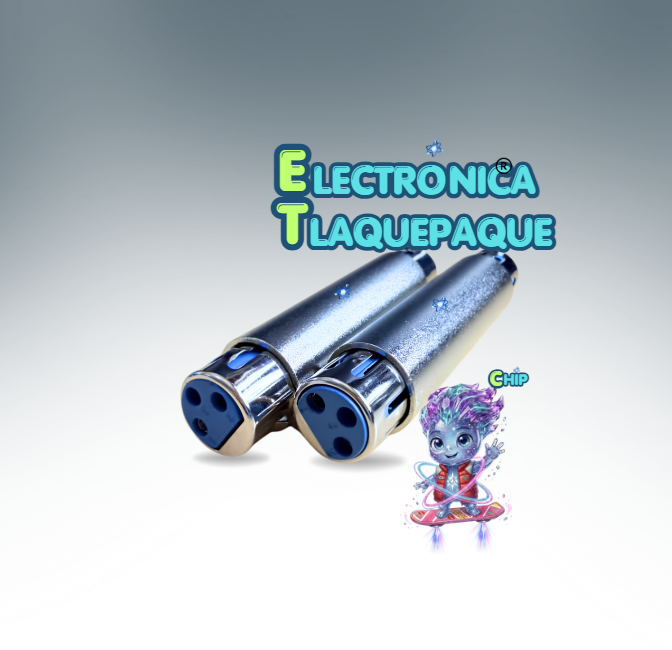 CONECTOR ADAPTADOR de MICROFONO Y AUDIO XLR, HEMBRA, 3 PINES / MODELO, ADJC03 - Image 3