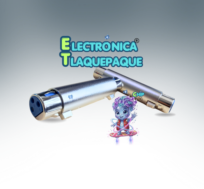 CONECTOR ADAPTADOR de MICROFONO Y AUDIO XLR, HEMBRA, 3 PINES / MODELO, ADJC03 - Image 4