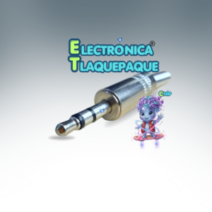 CONECTOR PLUG METÁLICO de AUDIO ESTÉREO 3.5mm con RESORTE para SOLDAR / MODELO. CPM35
