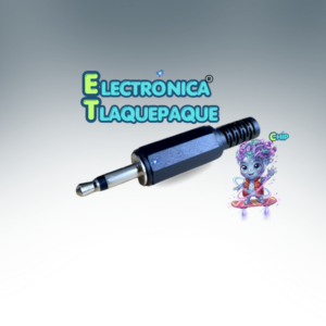 CONECTOR PLUG,PLÁSTICO, de AUDIO, MONO 3.5mm con RESORTE para SOLDAR, ECONÓMICO / MODELO. CPP35E