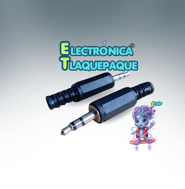 CONECTOR PLUG,PLÁSTICO, de AUDIO, ESTÉREO, CONECTOR 3.5mm con RESORTE para SOLDAR, ECONÓMICO / MODELO. CPS35E - Image 3