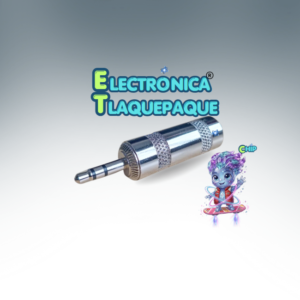 CONECTOR PLUG METÁLICO JUMBO 3.5mm de AUDIO, ESTÉREO para SOLDAR / MODELO. CPM35J