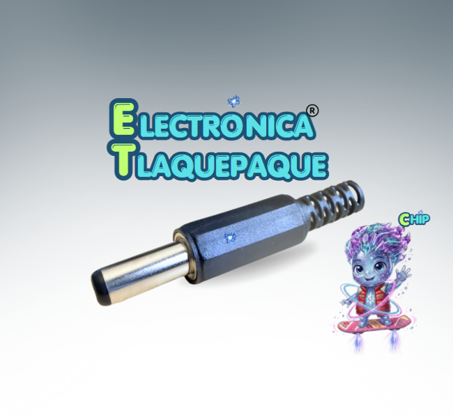 CONECTOR PLUG INVERTIDO, 2.5mm, PLÁSTICO / MODELO. CPIP25
