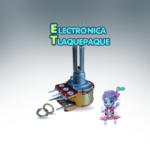 POTENCIÓMETRO de 20 kΩ, LINEAL, 5 PINES, DOBLE, con SWITCH / MODELO. PODOB20K