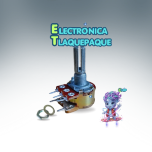 POTENCIÓMETRO de 20 kΩ, LINEAL, 5 PINES, DOBLE, con SWITCH / MODELO. PODOB20K