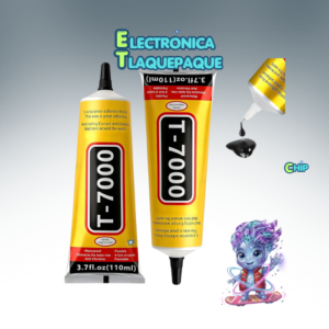 PEGAMENTO ADHESIVO SILICONA, NEGRO, ALTA ADHERENCIA, SECADO RÁPIDO / MODELO. PTN-7000