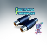 CONECTOR, PLÁSTICO, COPLE, DOBLE UNIÓN, RCA, HEMBRA a HEMBRA / MODELO. CPTR602