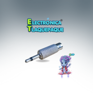 ADAPTADOR METALICO, JACK RCA a PLUG 3.5mm MONO / MODELO. AMRP35