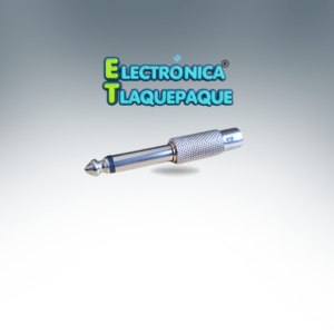 ADAPTADOR METÁLICO JACK RCA a PLUG 6.3 MONO / MODELO. ARCM63