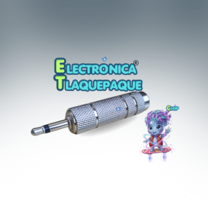 ADAPTADOR METÁLICO PLUG 3.5 STEREO a PLUG 6.3 / MODELO. ADJM3563